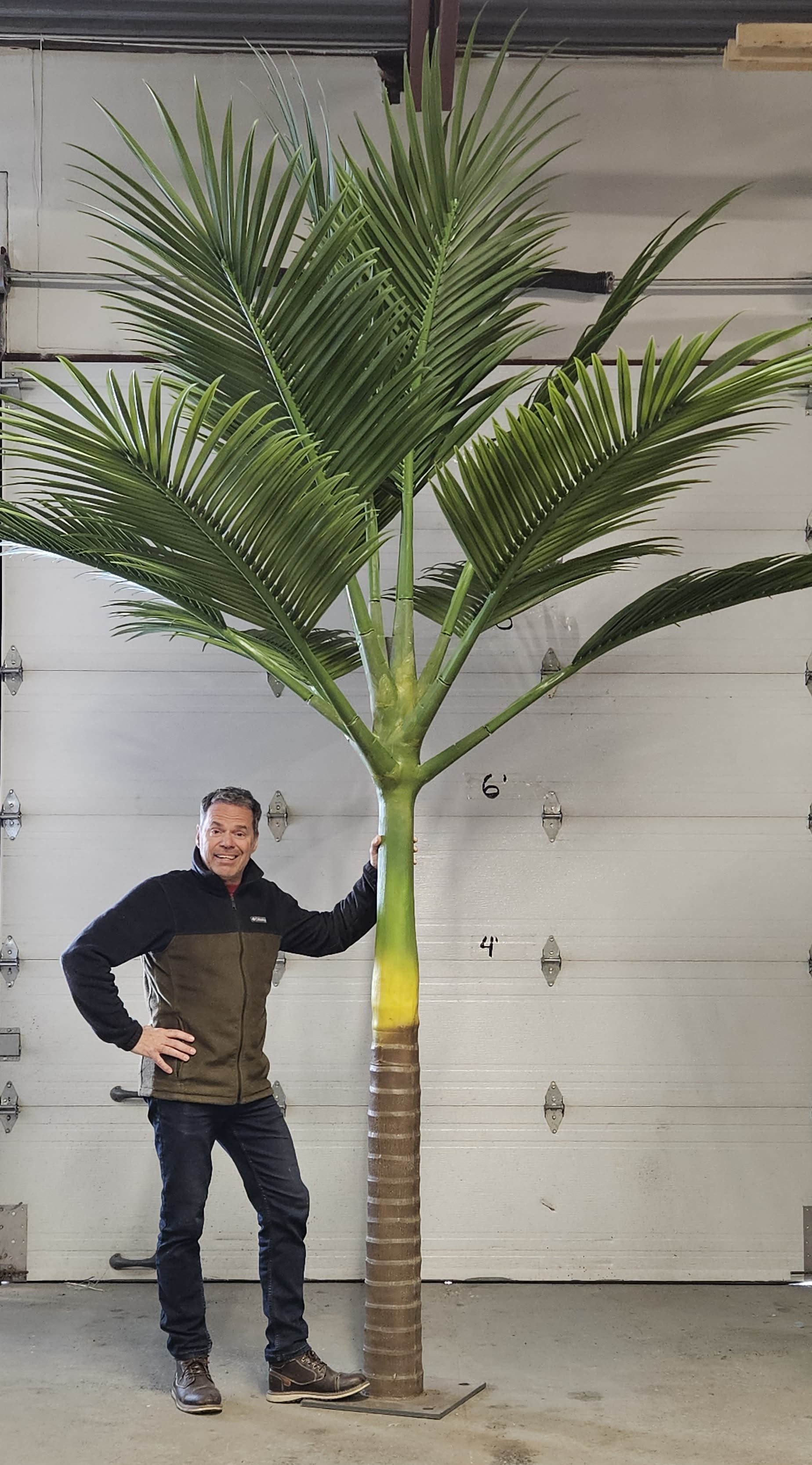 Artificial King palm tree 13'