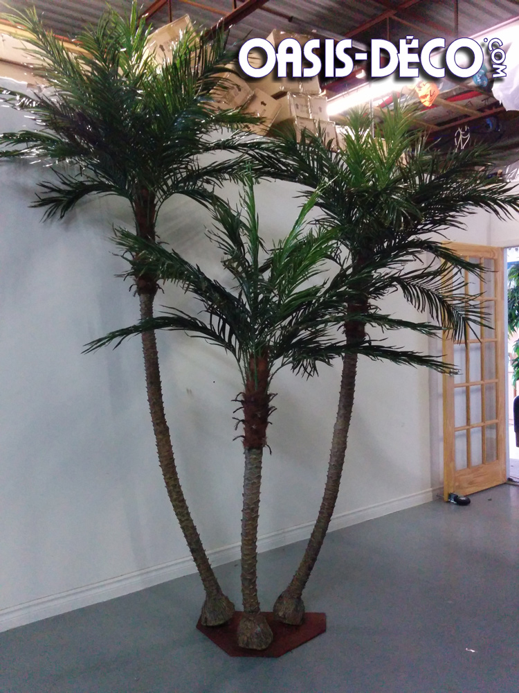 Artificial Phoenix palm tree 3 trunk | 9 feet